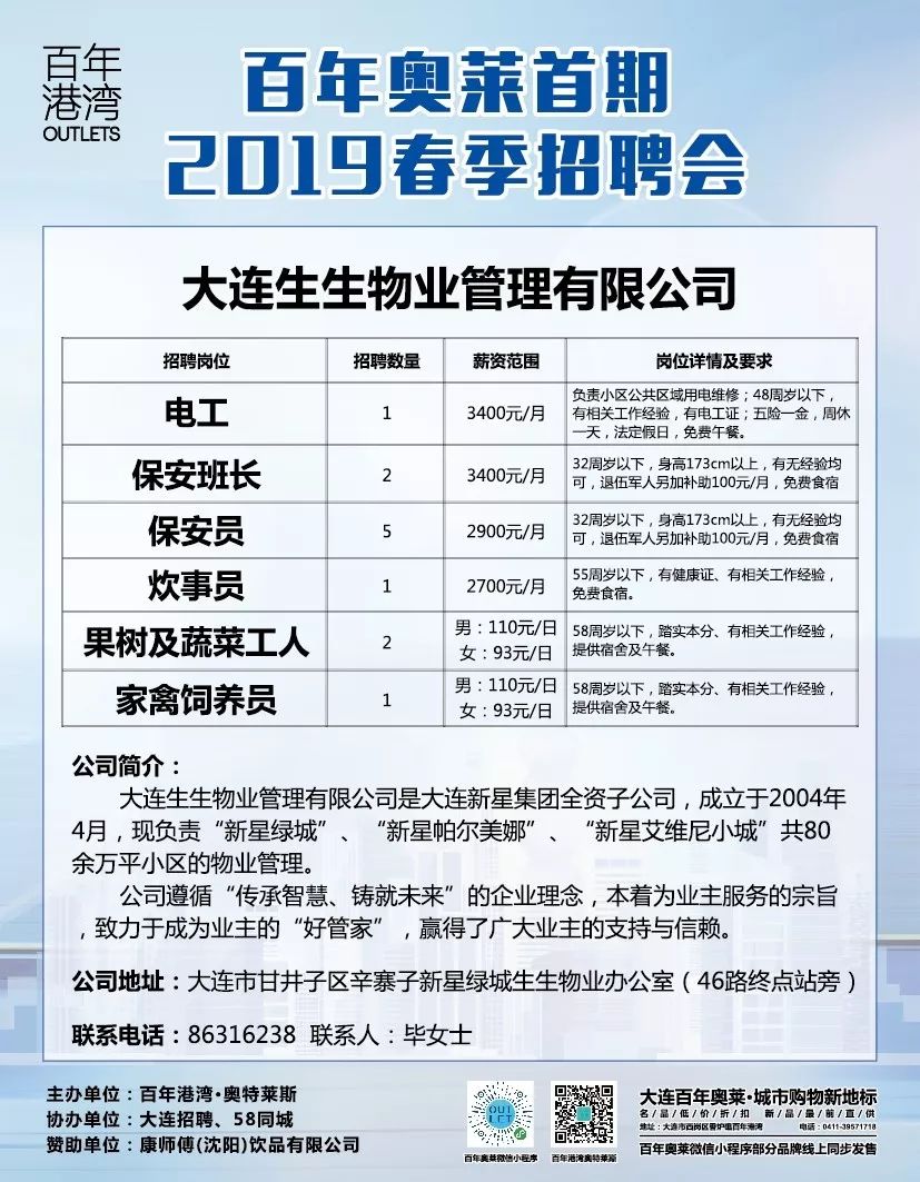 大連最新招聘信息及動態(tài)更新